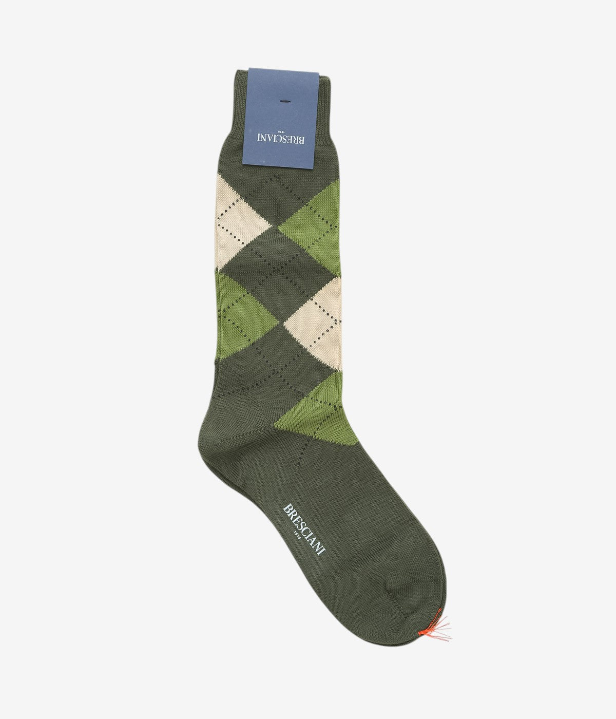 BRESCIANI ''ARGYLE'' (OLIVE/ IVORY/LT.GREEN)