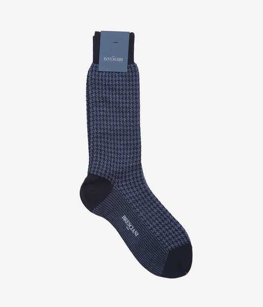 BRESCIANI ''HOUNDSTOOTH'' (NAVY X BLACK)