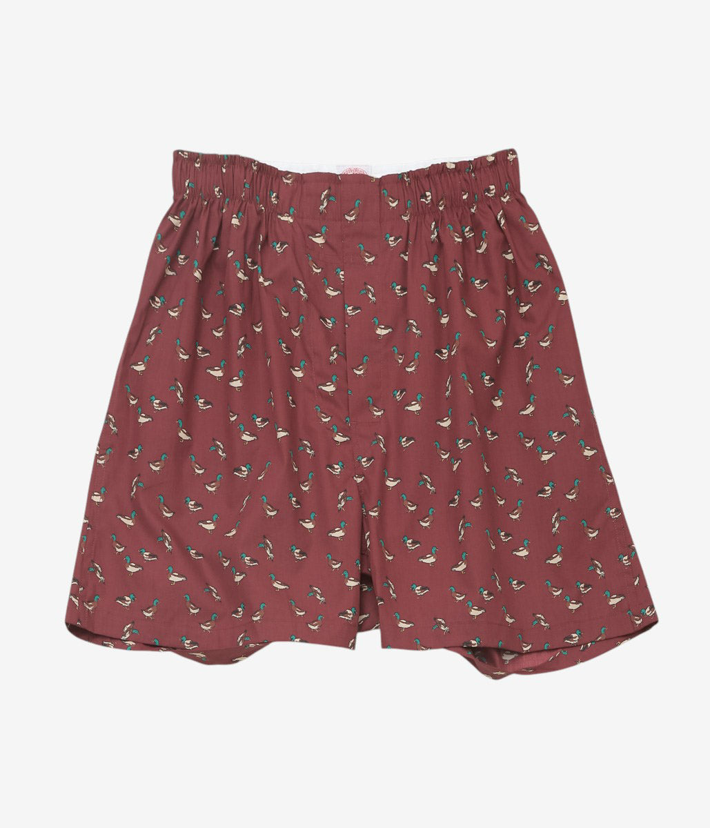 BROOKS BROTHERS ''BOXER SHORTS BLOADCLOTH'' (BURGUNDY/DUCK)