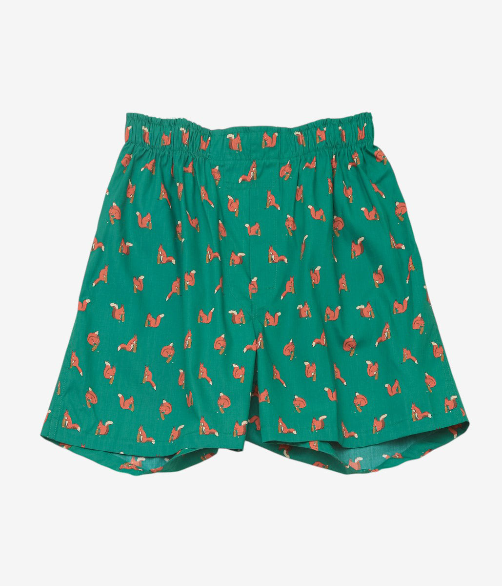 BROOKS BROTHERS ''BOXER SHORTS BLOADCLOTH'' (GREEN/SQUIRREL)