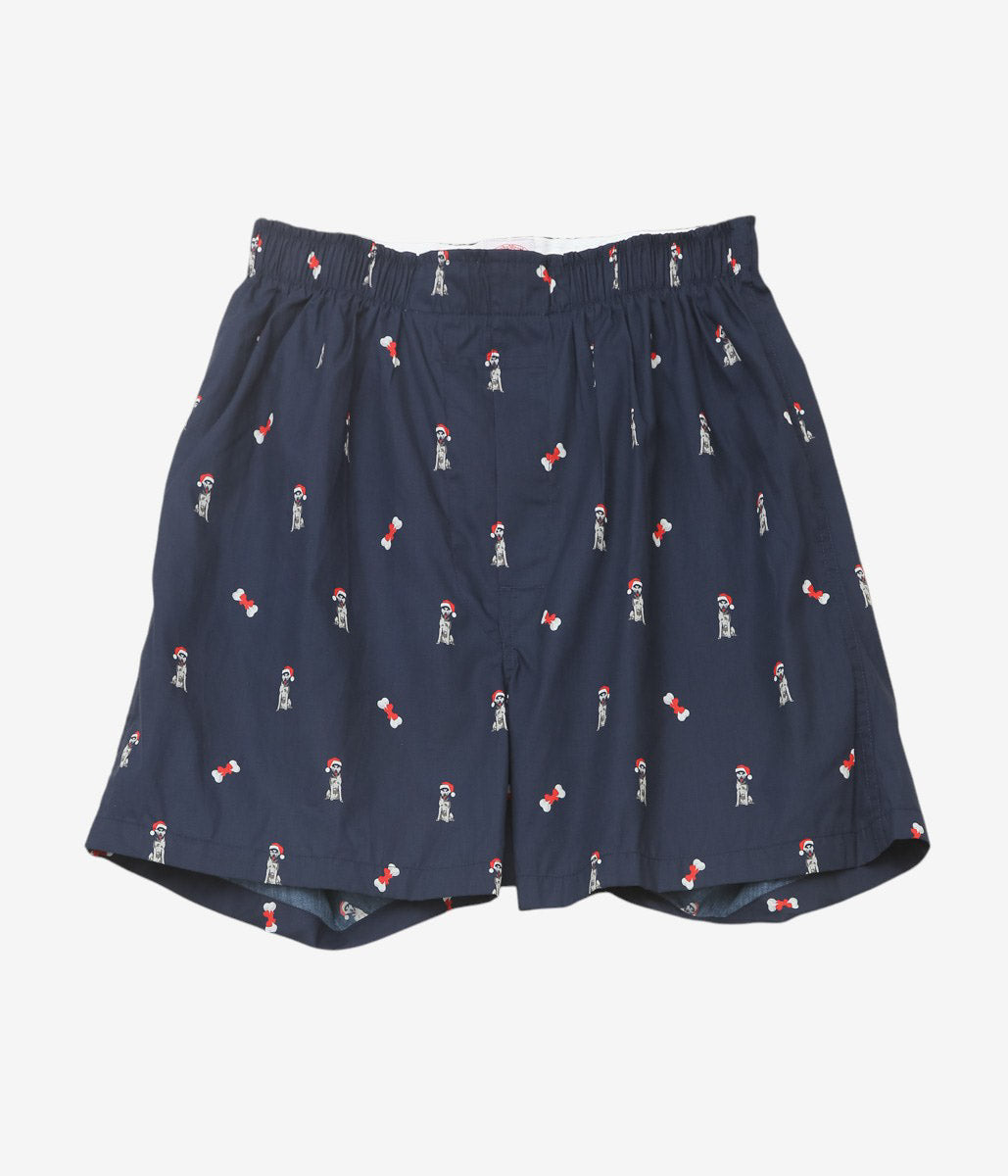 BROOKS BROTHERS ''BOXER SHORTS BLOADCLOTH'' (NAVY/DOG)
