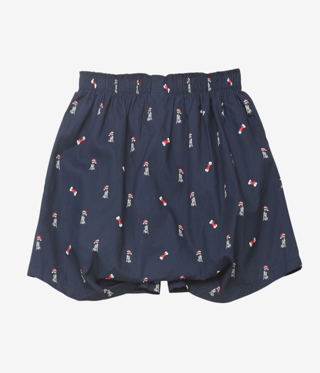 BROOKS BROTHERS ''BOXER SHORTS BLOADCLOTH'' (NAVY/DOG)