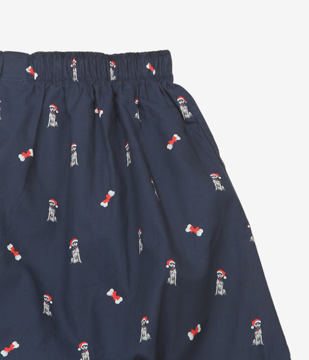 BROOKS BROTHERS ''BOXER SHORTS BLOADCLOTH'' (NAVY/DOG)