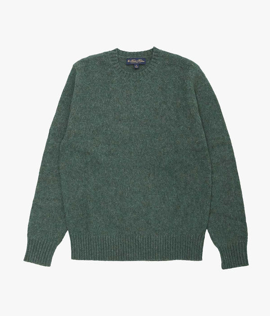 BROOKS BROTHERS ''BRUSHED WOOL CREW NECK SWEATER'' (HOLLY)