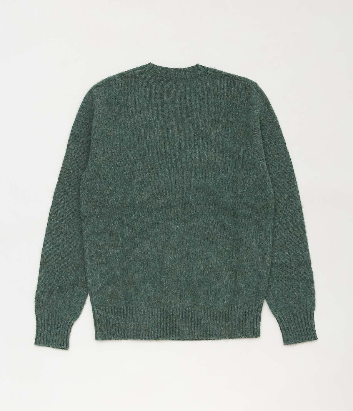 BROOKS BROTHERS ''BRUSHED WOOL CREW NECK SWEATER'' (HOLLY)
