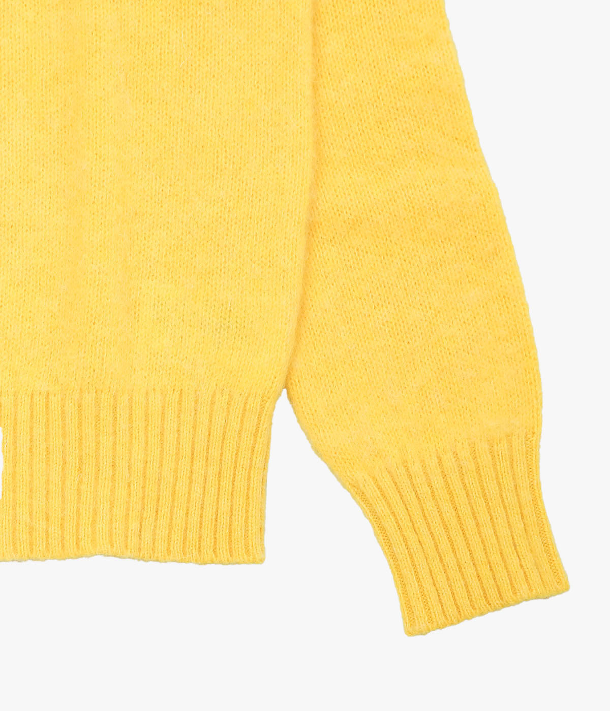 BROOKS BROTHERS ''BRUSHED WOOL CREW NECK SWEATER'' (YELLOW)