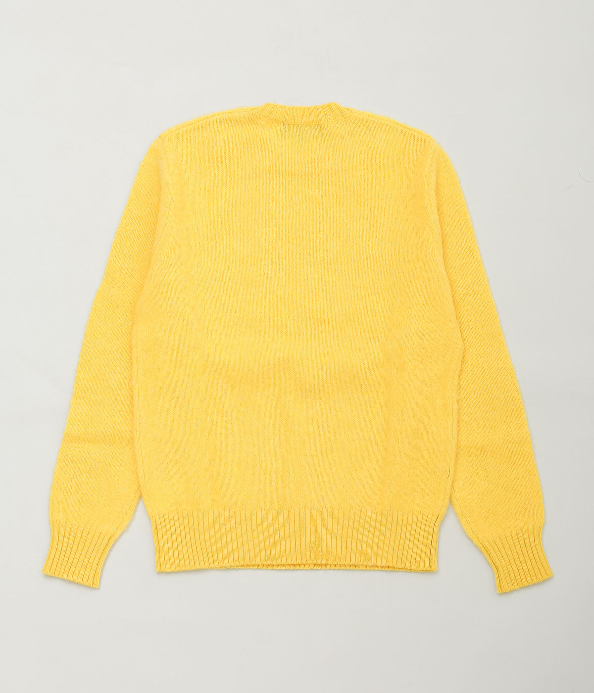 BROOKS BROTHERS ''BRUSHED WOOL CREW NECK SWEATER'' (YELLOW)