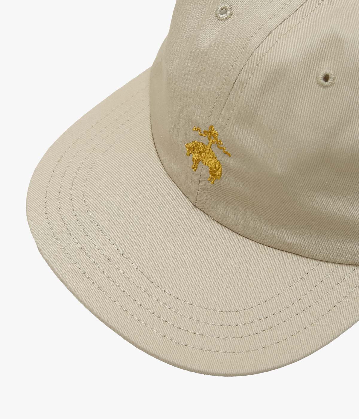 BROOKS BROTHERS ''COTTON TWILL GF LOGO BASEBALL CAP'' (KHAKI)