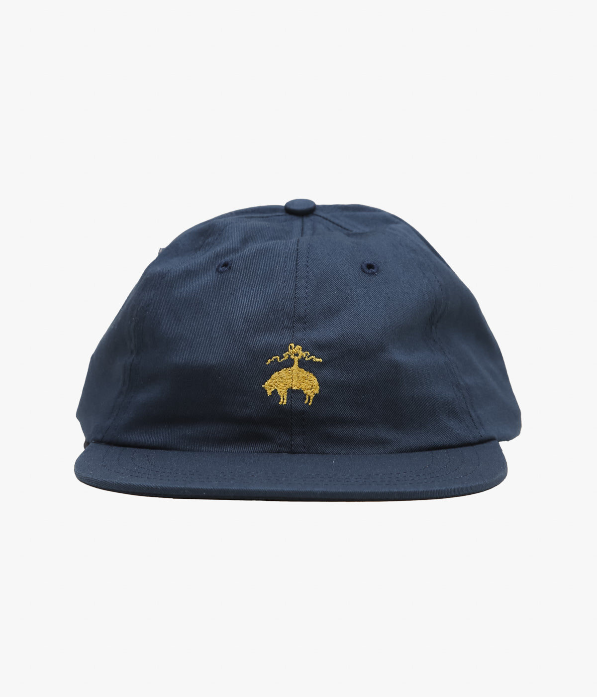 BROOKS BROTHERS ''COTTON TWILL GF LOGO BASEBALL CAP'' (NAVY)