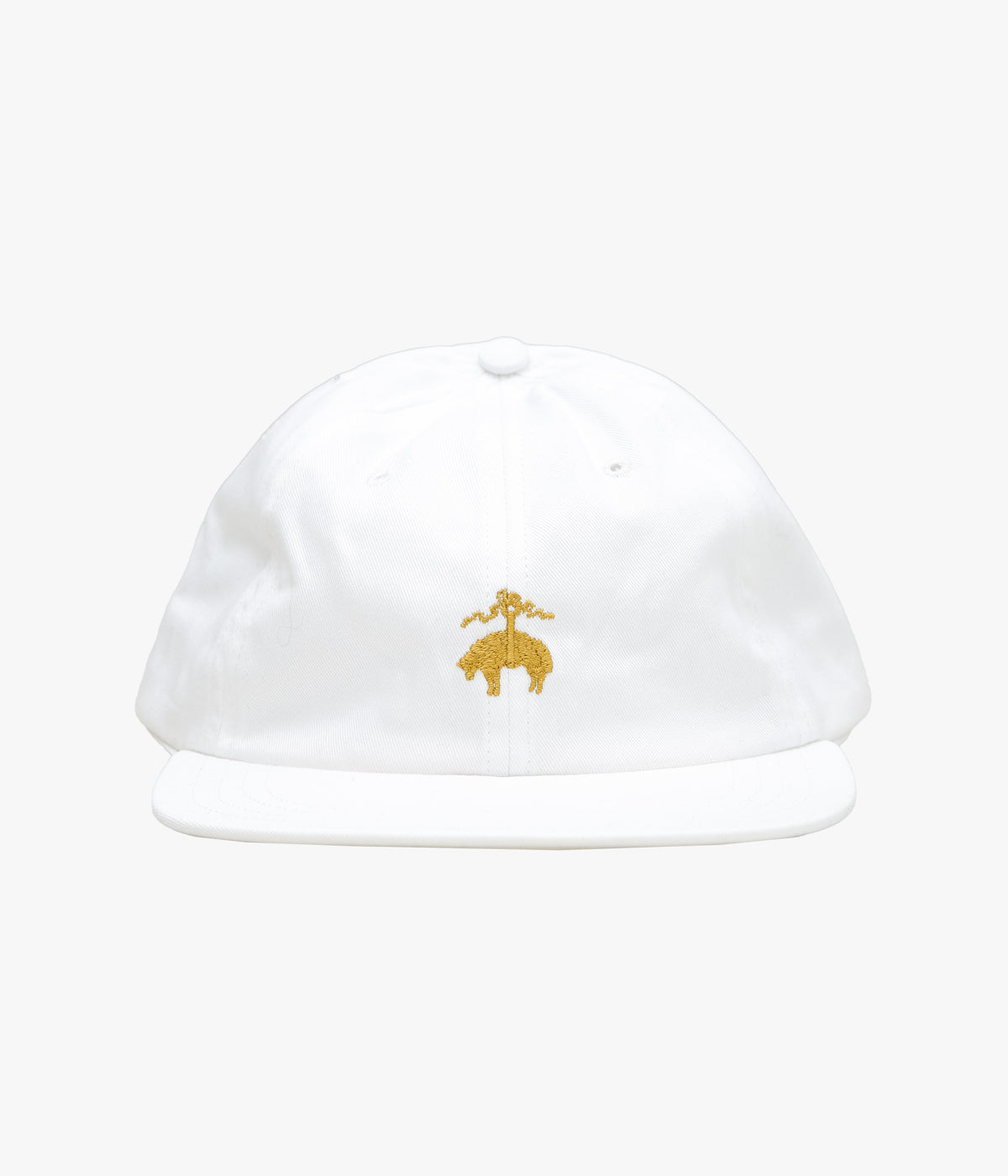 BROOKS BROTHERS ''COTTON TWILL GF LOGO BASEBALL CAP'' (WHITE)