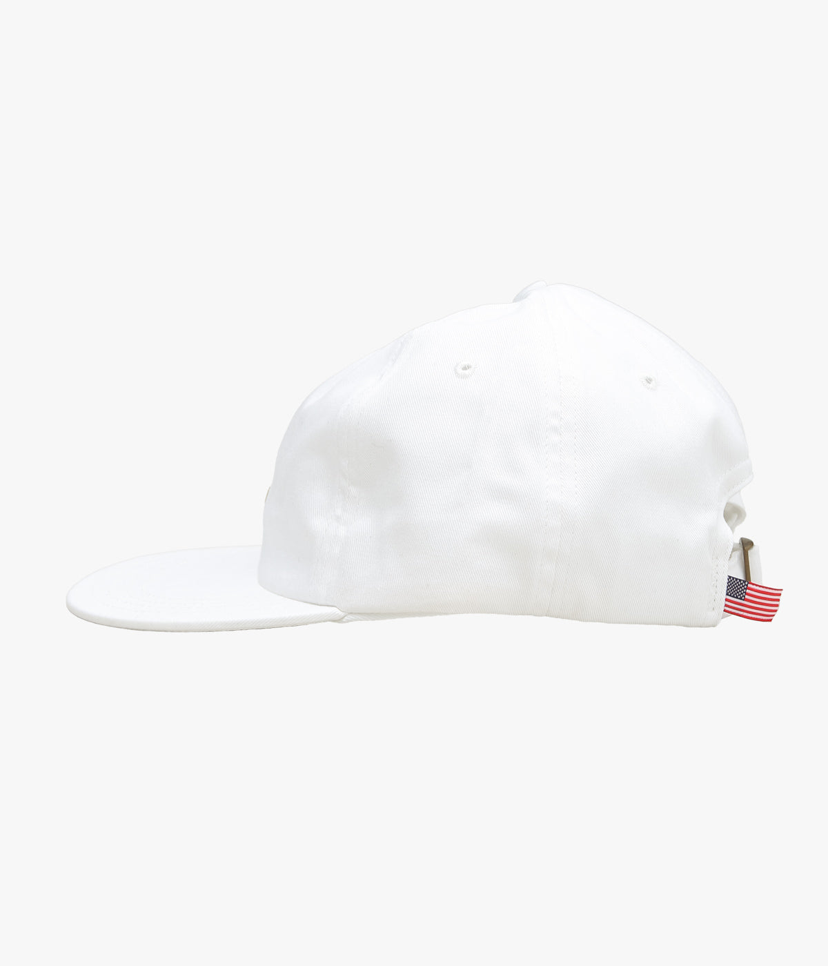 BROOKS BROTHERS ''COTTON TWILL GF LOGO BASEBALL CAP'' (WHITE)