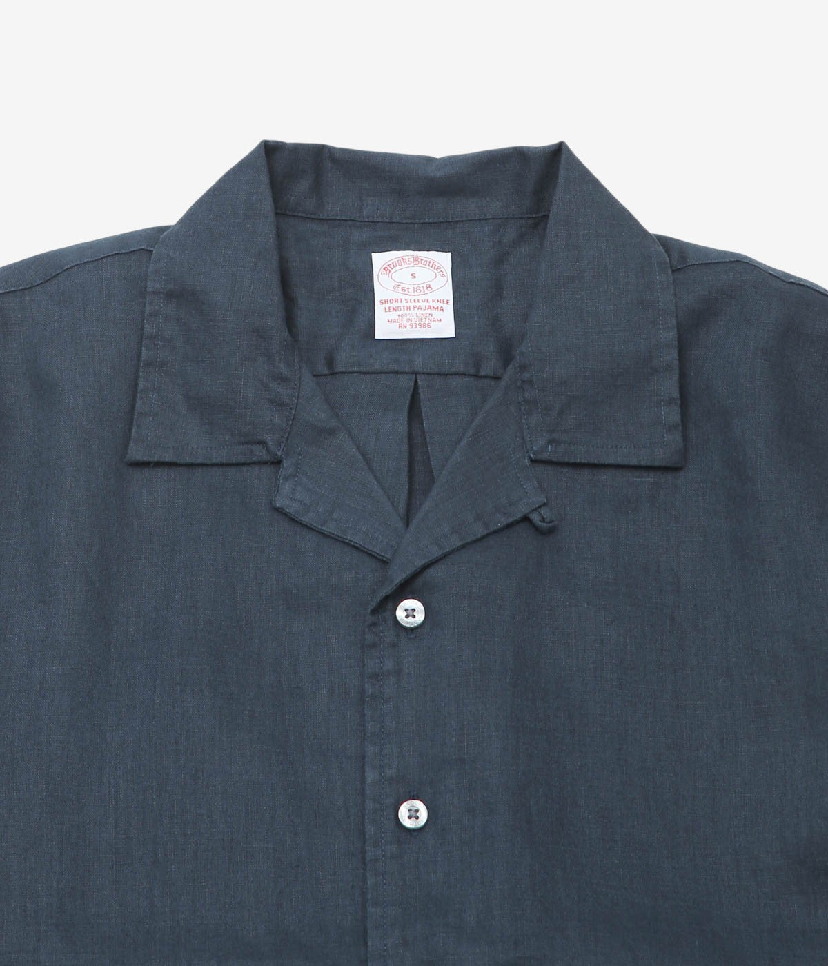BROOKS BROTHERS "LINEN SHORT PAJAMA" (NAVY)