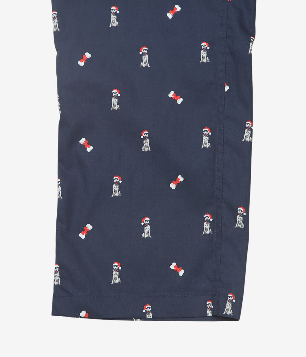 BROOKS BROTHERS ''PAJAMA PANTS BLOADCLOTH'' (NAVY/DOG)