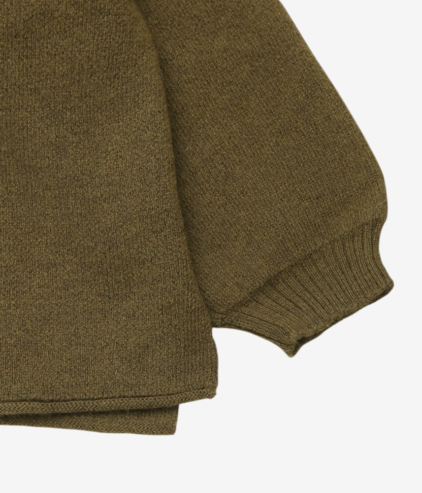CAWLEY ''BRITISH MERINO WOOL MENS V-NECK JUMPER'' (OLIVE)