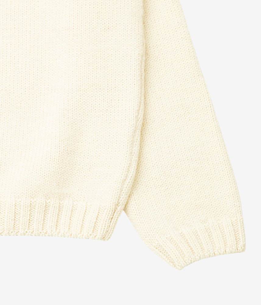 CAWLEY ''BRUSHED BRITISH WOOL MENS HORSE JUMPER'' (NATURAL/AUTUMN)