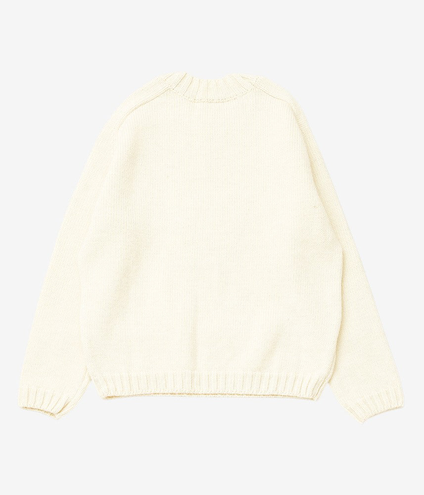 CAWLEY ''BRUSHED BRITISH WOOL MENS HORSE JUMPER'' (NATURAL/AUTUMN)