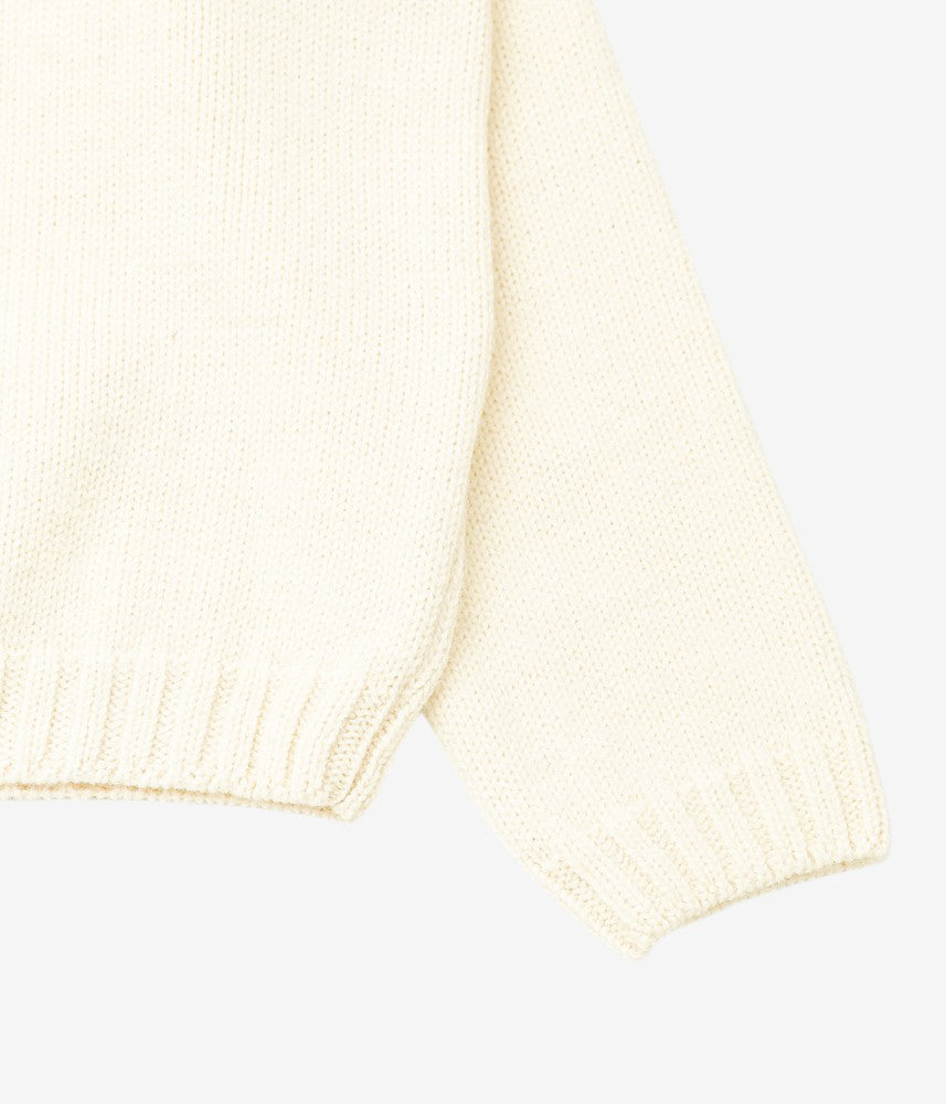CAWLEY ''BRUSHED BRITISH WOOL MENS HORSE JUMPER'' (NATURAL/AUTUMN)