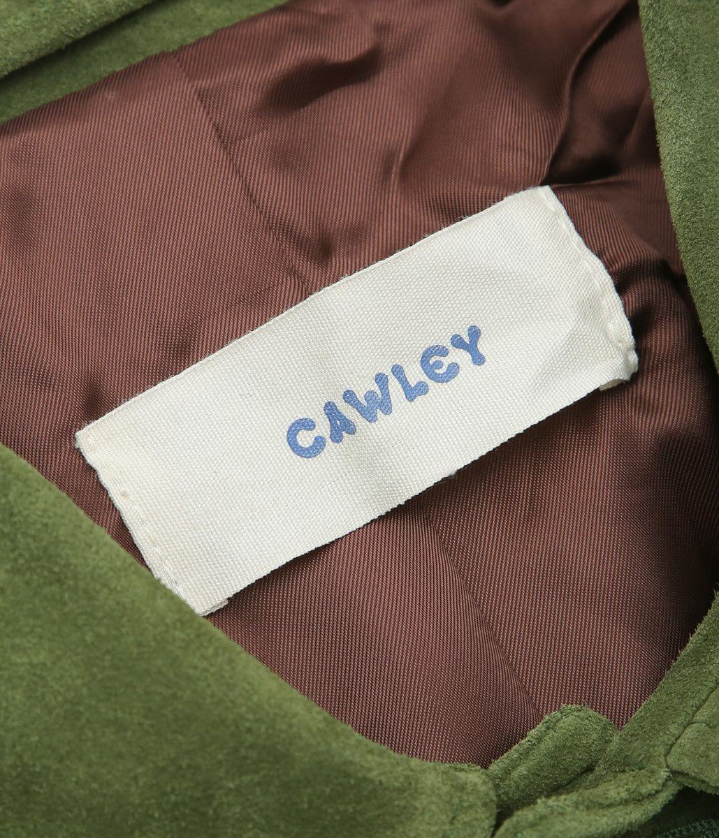 CAWLEY ''이탈리안 스웨이드 남성 패널 퀸 재킷'' (올리브)
