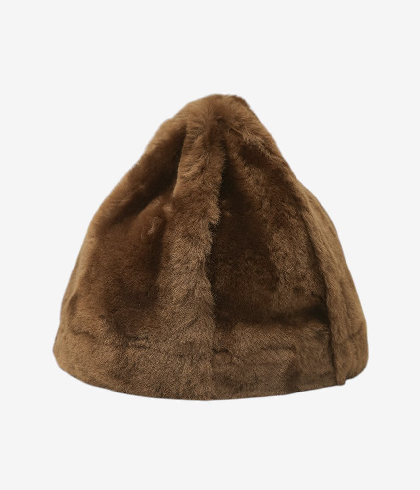 CAWLEY ''STRAIGHT HAIR HIGH PEAK HAT'' (PECAN)