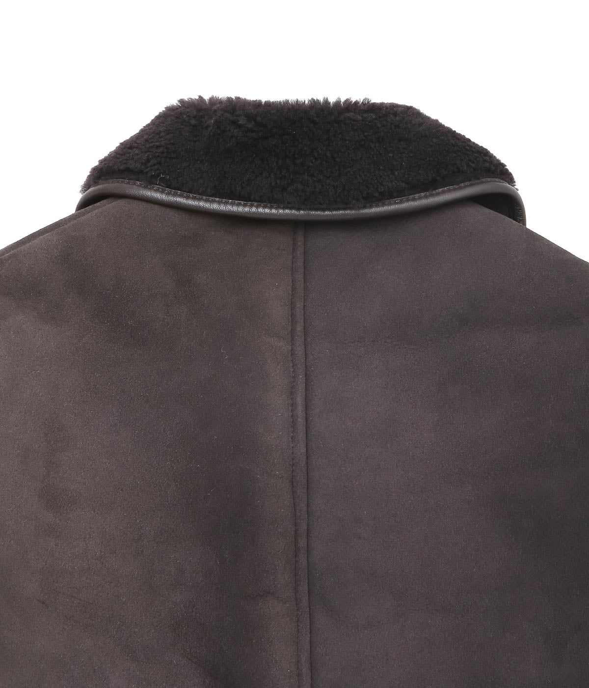 CAWLEY ''SUEDE BACK CURLY HAIR AVIS JACKET '' (CHOCOLATE)