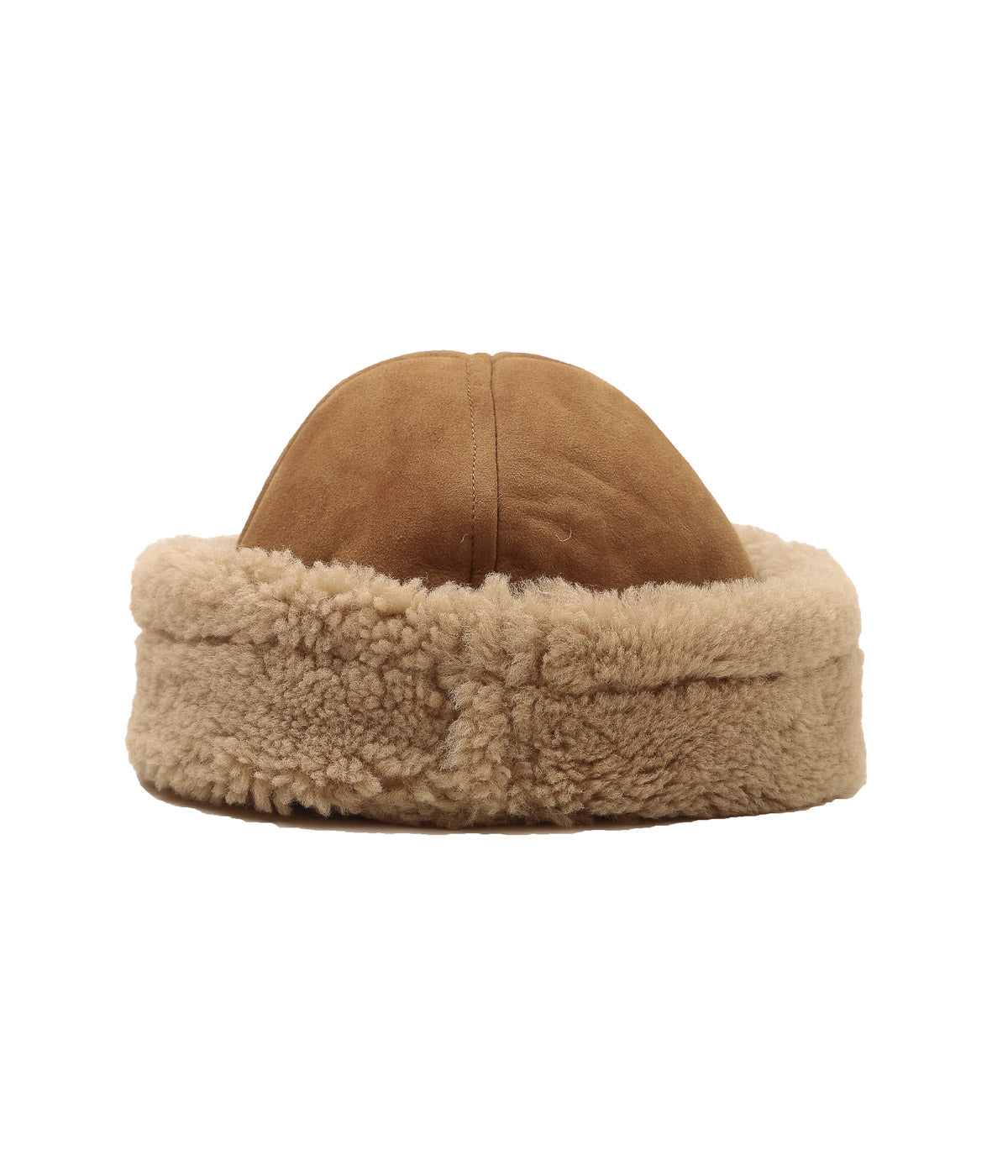 CAWLEY ''SUEDE BACK CURLY SHEEPSKIN CAP'' (TAN)
