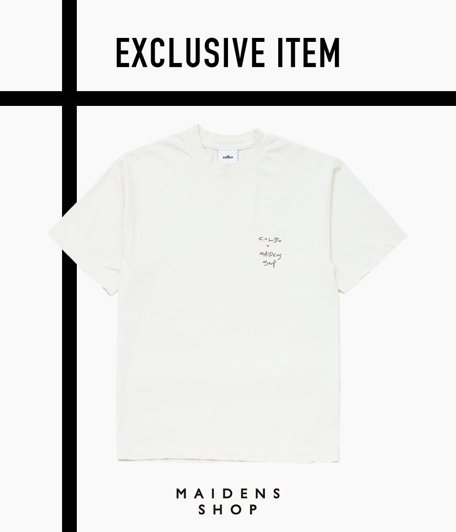 COLBO×MAIDENS SHOP ''COLBO×MAIDENS SHOP LOGO T'' (CREAM)