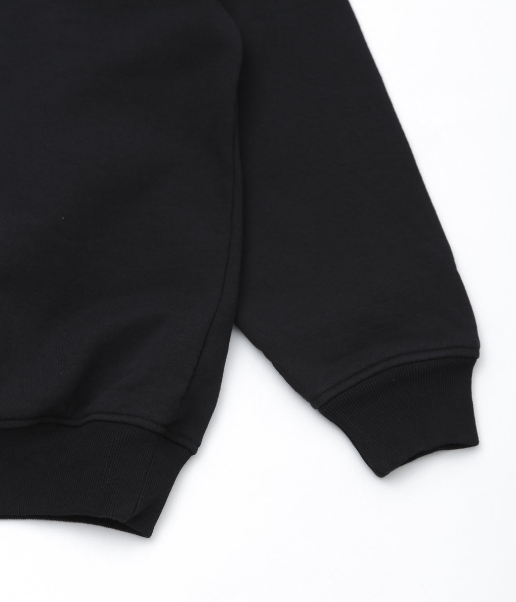 COMOLI ''コットン裏毛 クルーネック'' (BLACK) – THE STORE BY