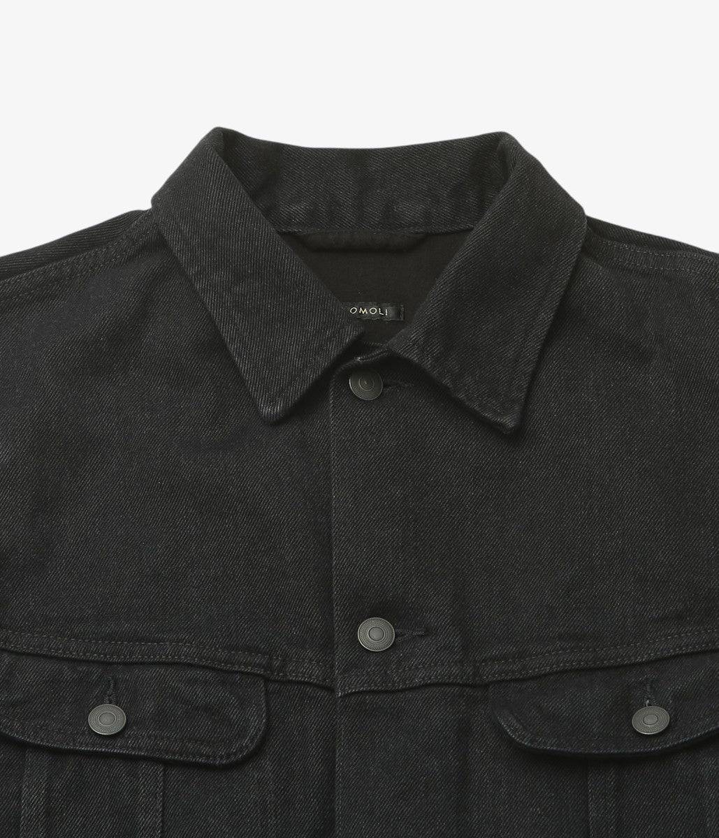 COMOLI ''블랙 데님 재킷'' (BLACK)