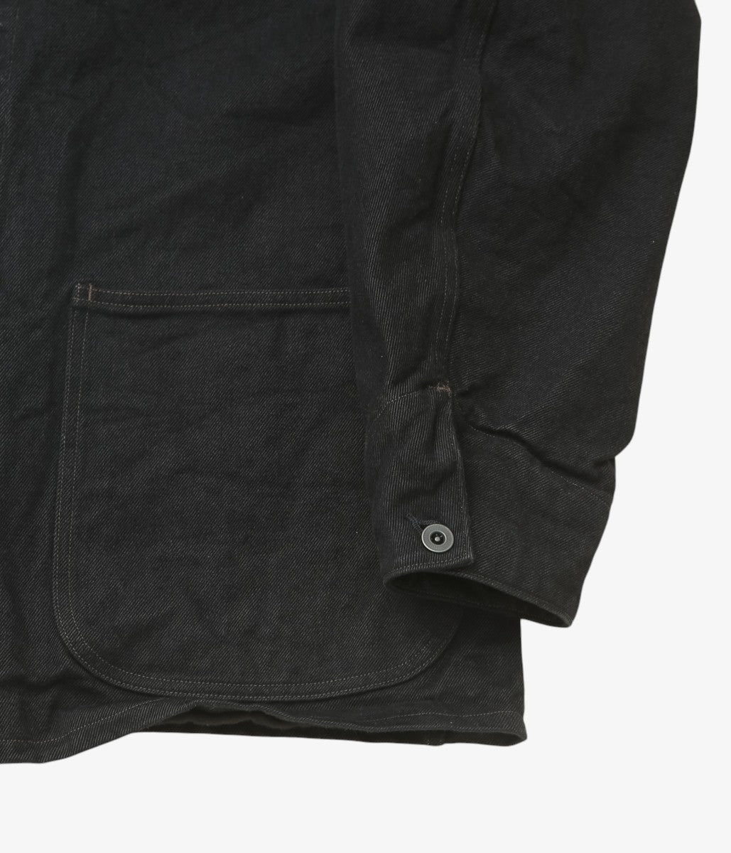 COMOLI ''블랙 데님 워크 재킷'' (BLACK)