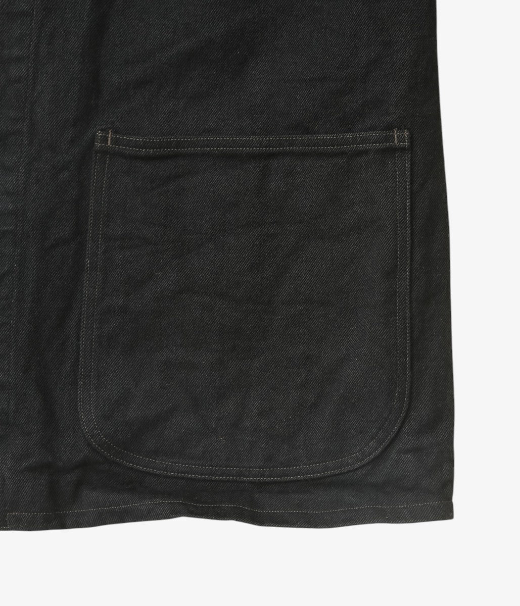 COMOLI ''블랙 데님 워크 재킷'' (BLACK)