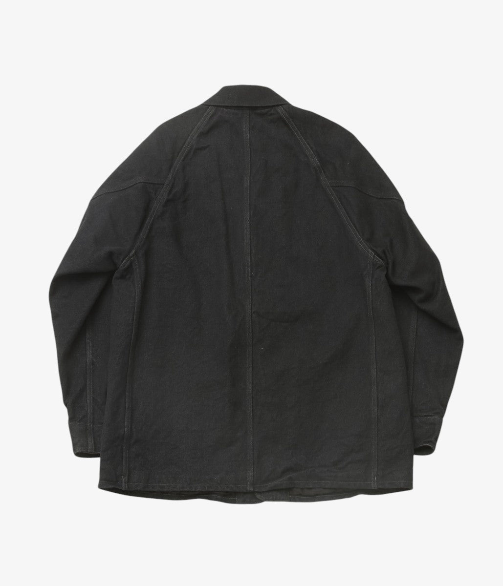 COMOLI ''블랙 데님 워크 재킷'' (BLACK)