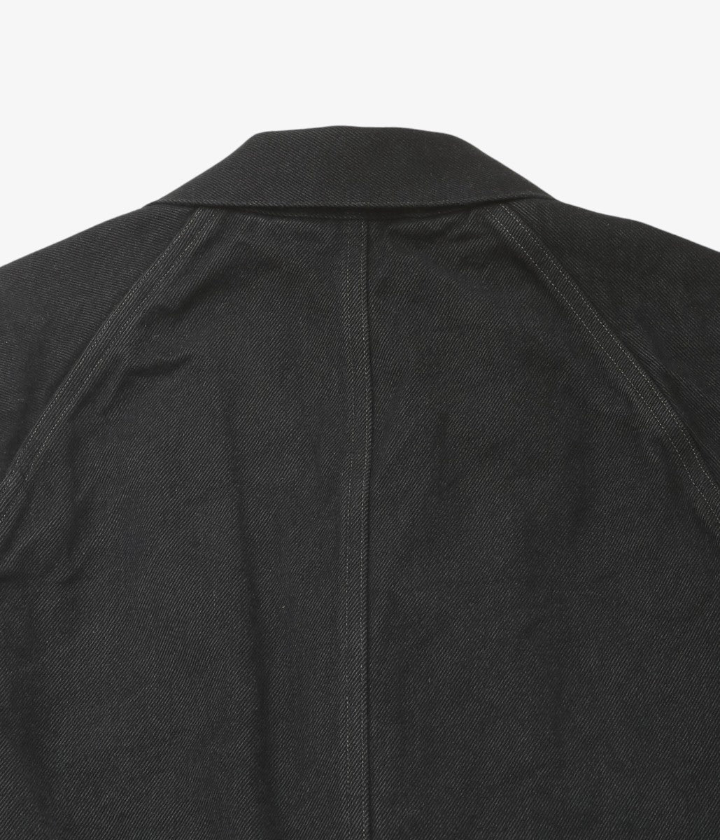 COMOLI ''블랙 데님 워크 재킷'' (BLACK)