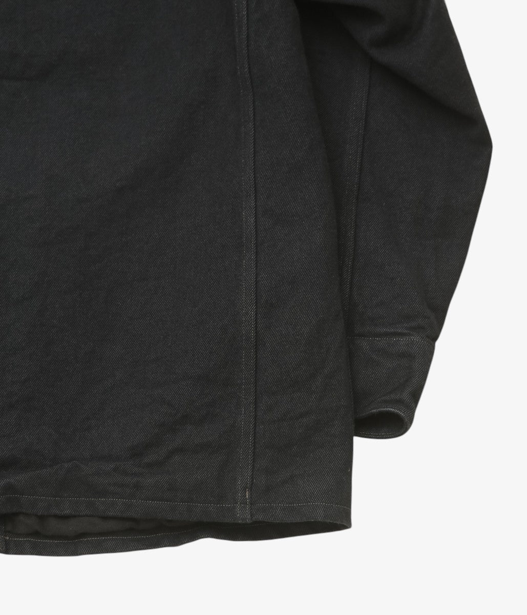 COMOLI ''블랙 데님 워크 재킷'' (BLACK)