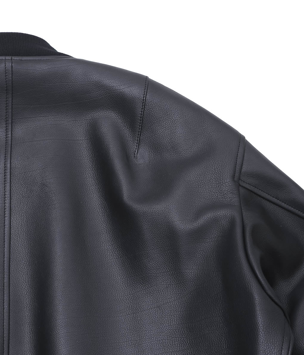 COMOLI ''Calfskin Zip Blouson'' (BLACK)