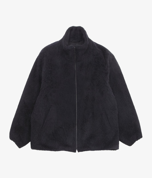 COMOLI Camel Shaggy Jacket (Navy)