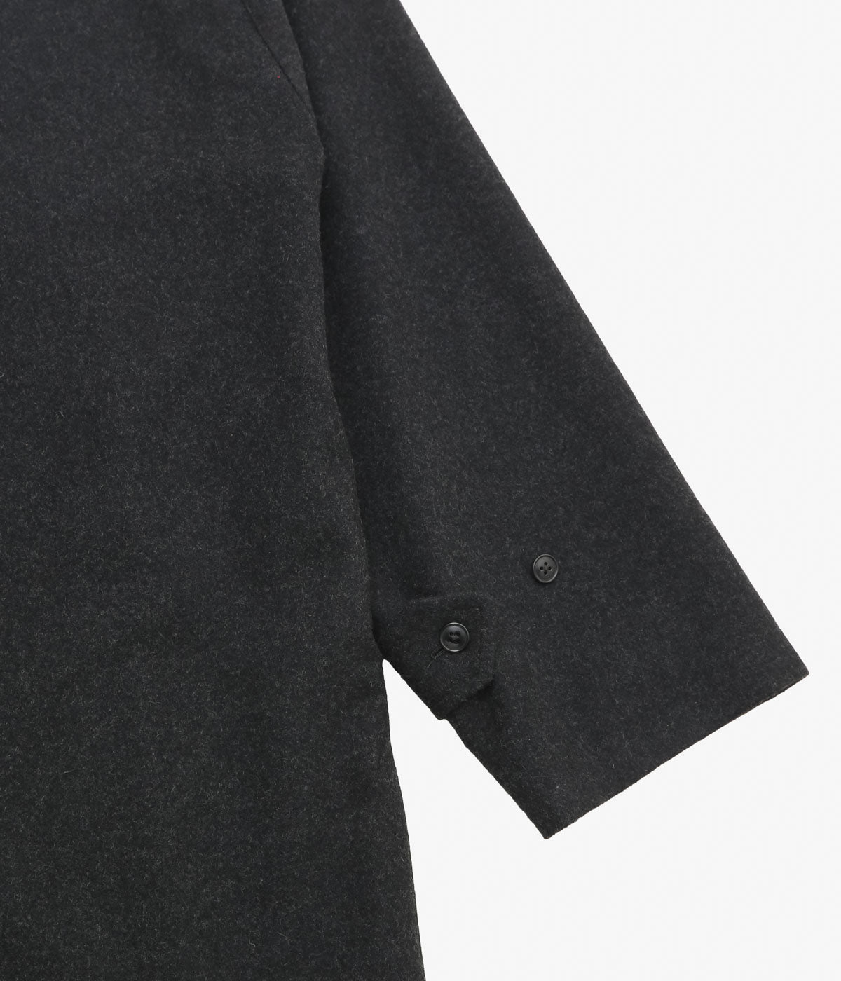 COMOLI ''Cashmere Balcollar Coat'' (CHARCOAL)