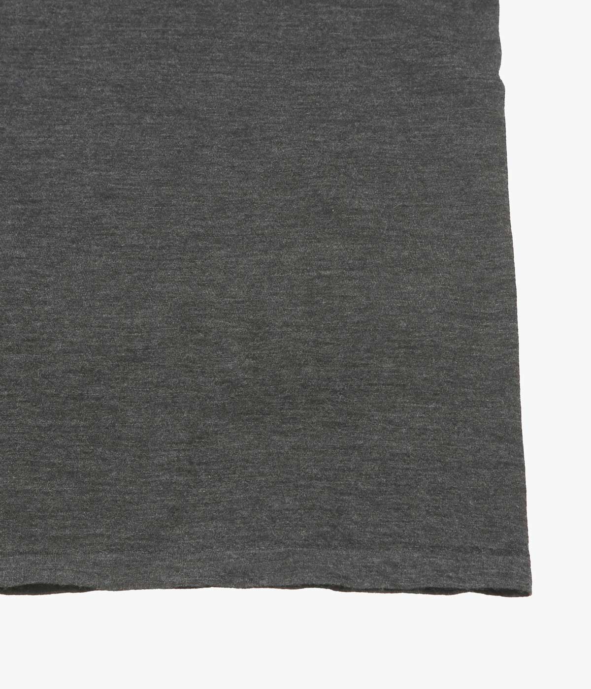 COMOLI ''カシミヤ 半袖ニット'' (CHARCOAL)