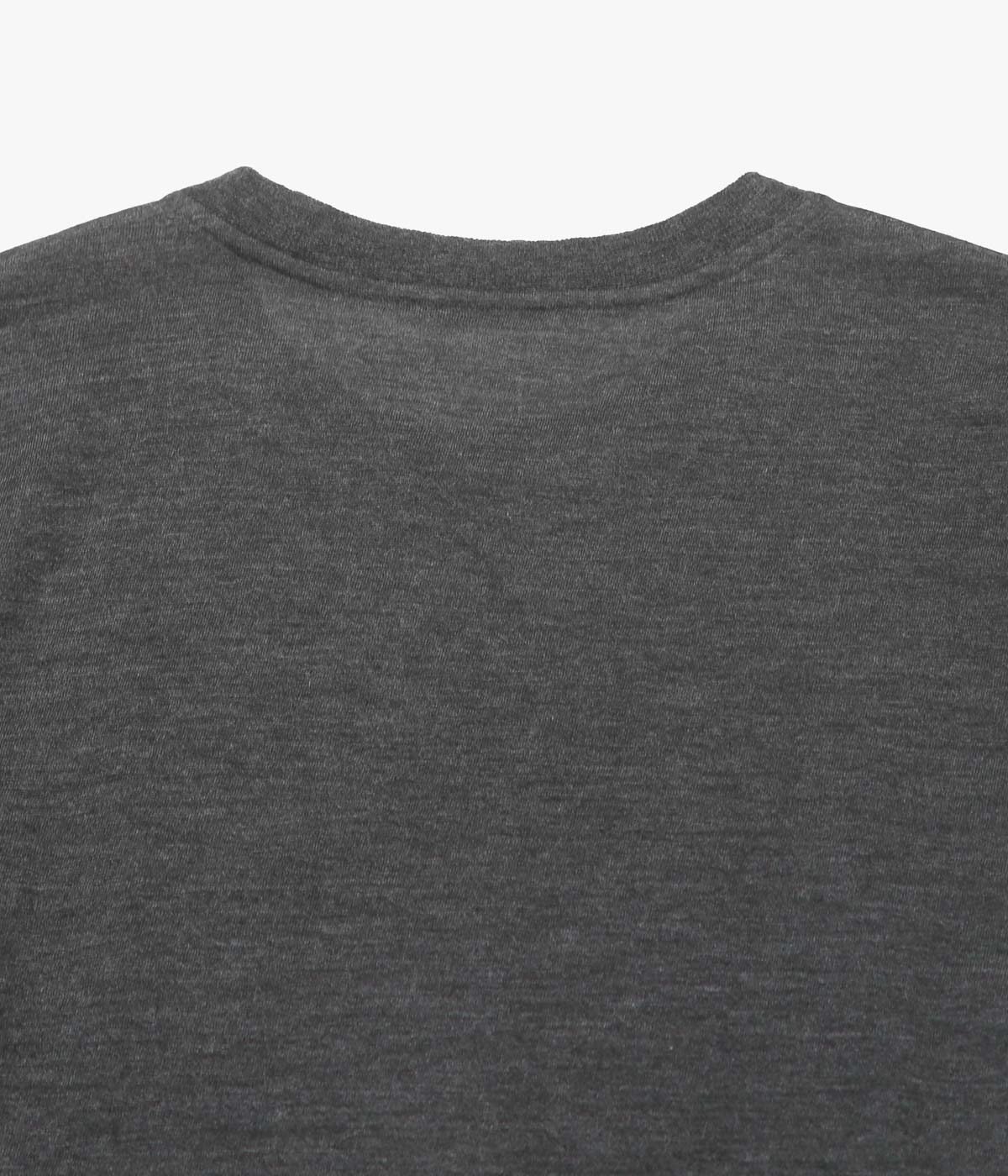 COMOLI ''カシミヤ 半袖ニット'' (CHARCOAL)