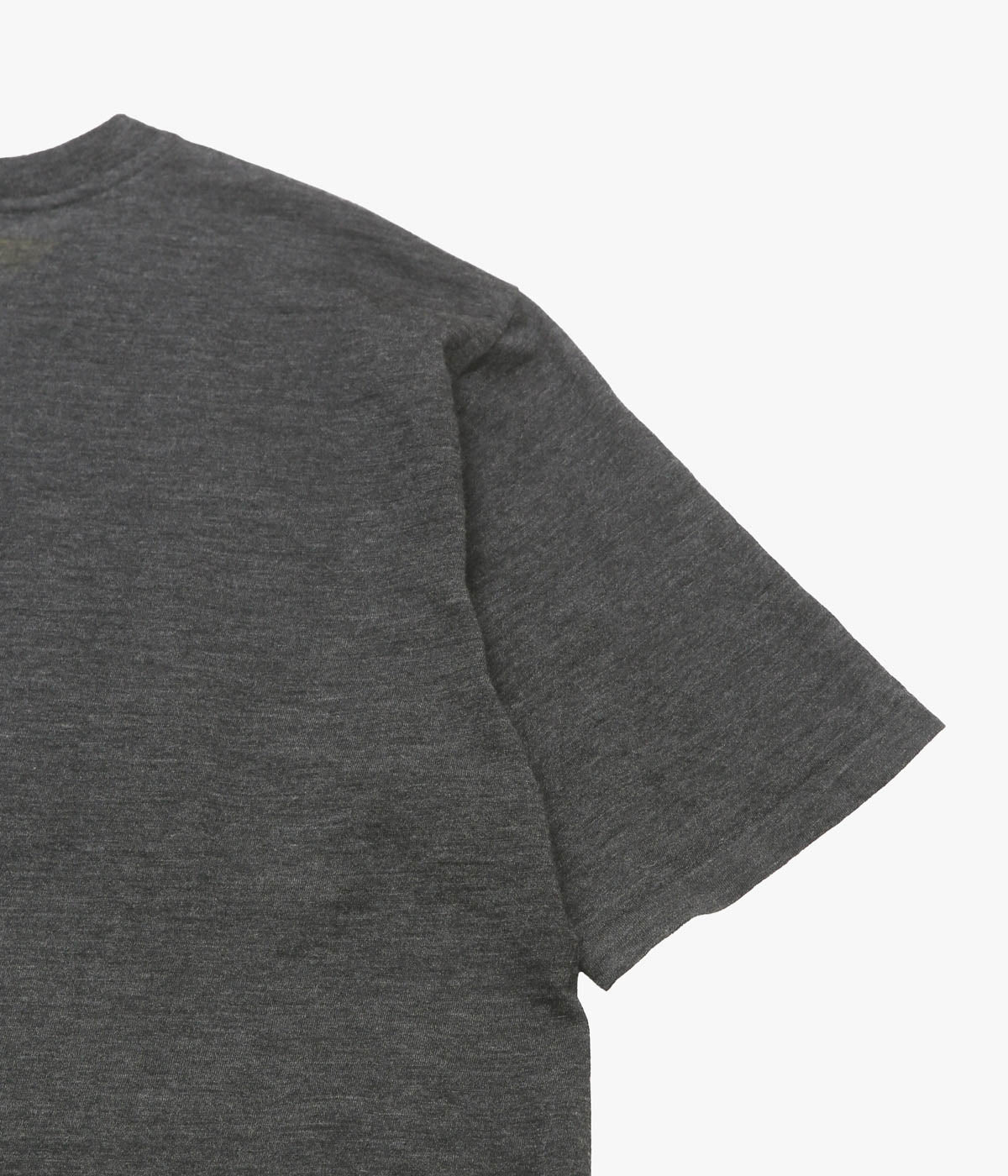 COMOLI ''カシミヤ 半袖ニット'' (CHARCOAL)