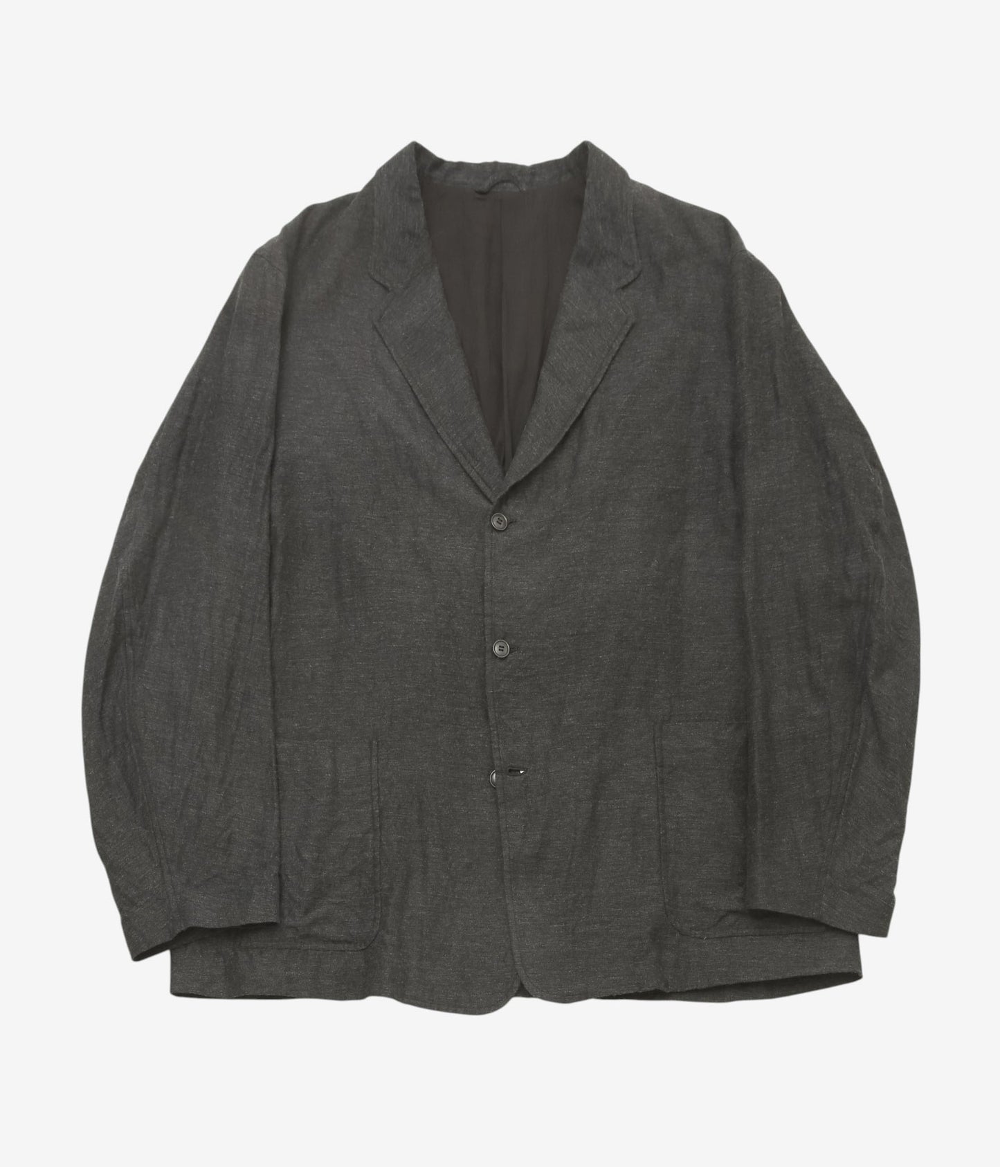 COMOLI ''カシミヤシルク 3Bジャケット'' (CHARCOAL)