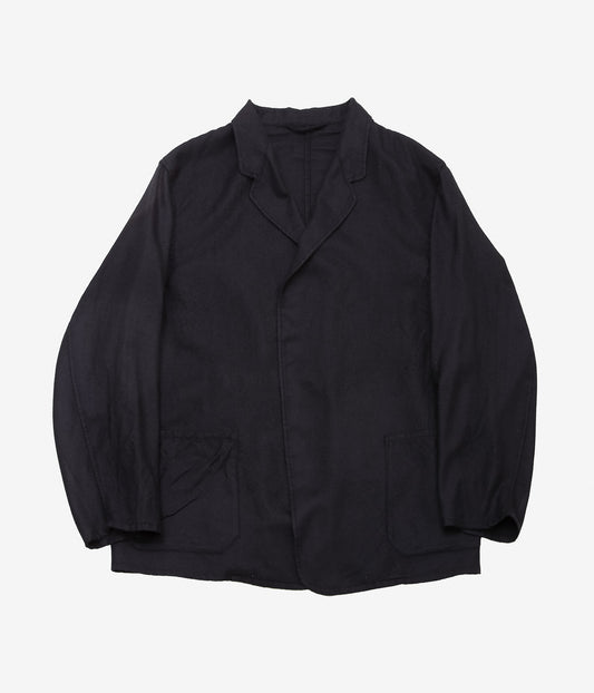 COMOLI Cashmere and Silk Dyed Jacket (Navy)
