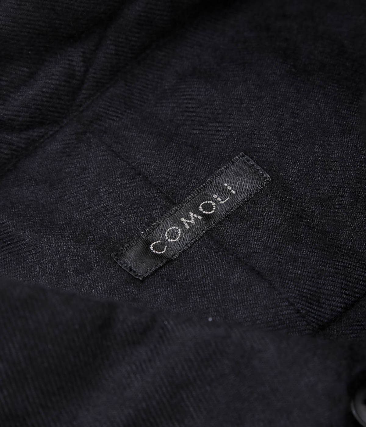 COMOLI ''Cashmere Silk Product Dyed Shirt'' (NAVY)