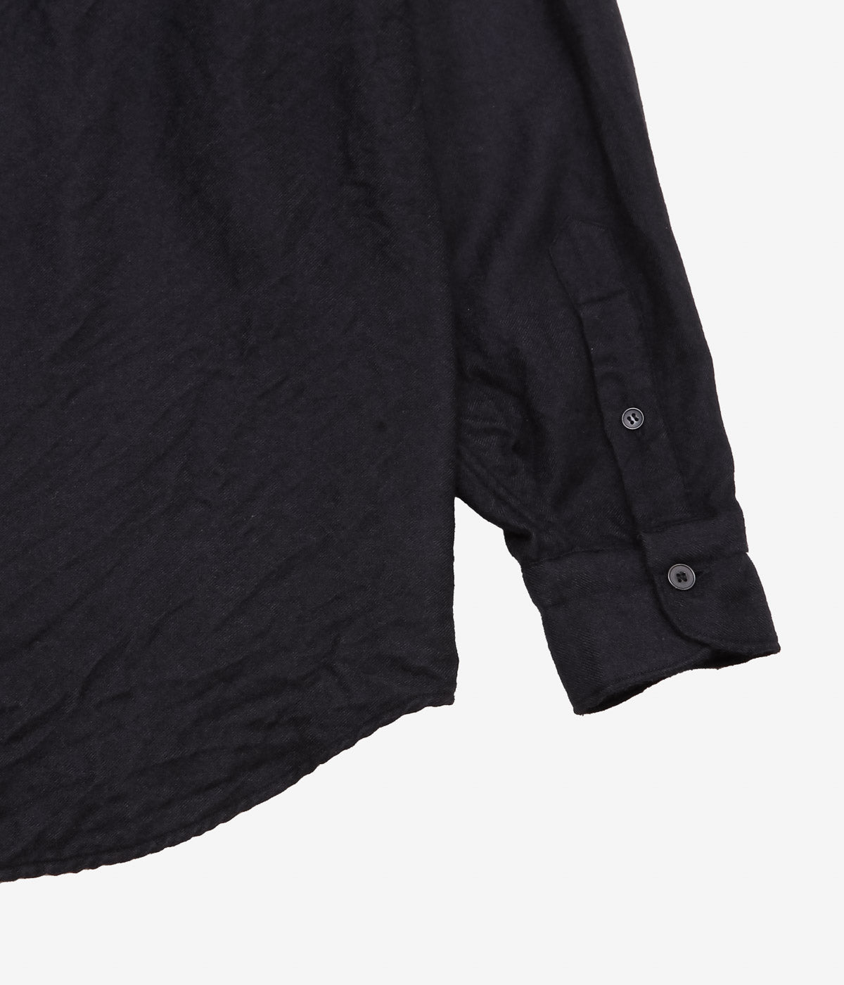 COMOLI ''Cashmere Silk Product Dyed Shirt'' (NAVY)
