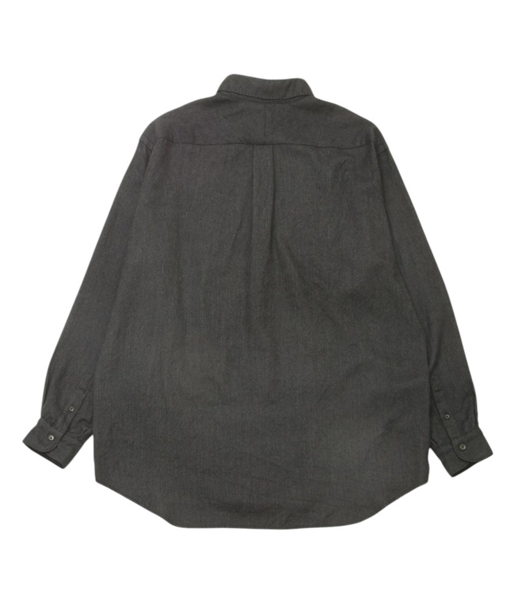COMOLI "Cashmere Silk Shirt" (CHARCOAL)
