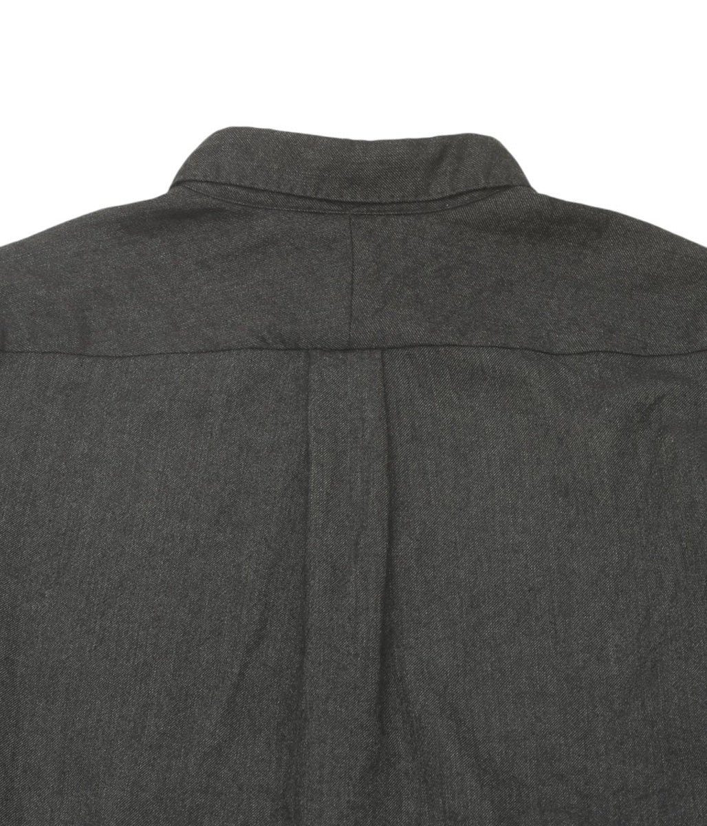COMOLI "Cashmere Silk Shirt" (CHARCOAL)