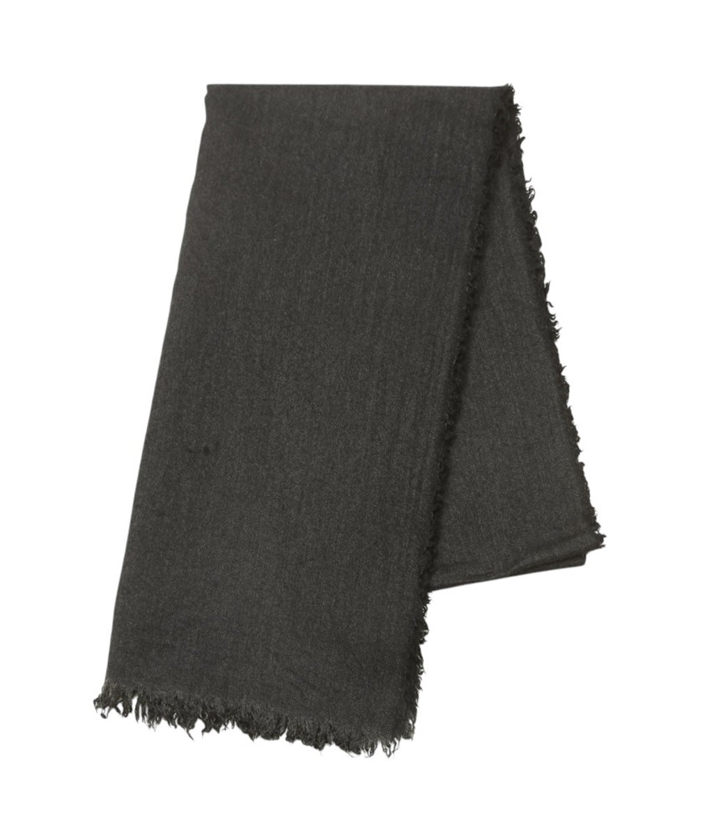 COMOLI “Cashmere Silk Stole” (CHARCOAL)