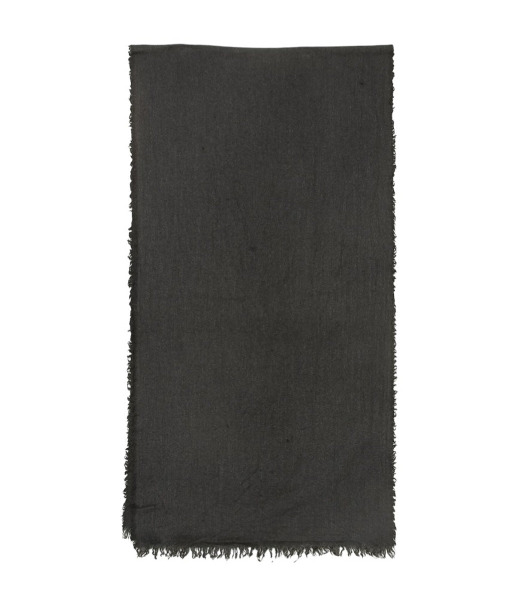 COMOLI “Cashmere Silk Stole” (CHARCOAL)