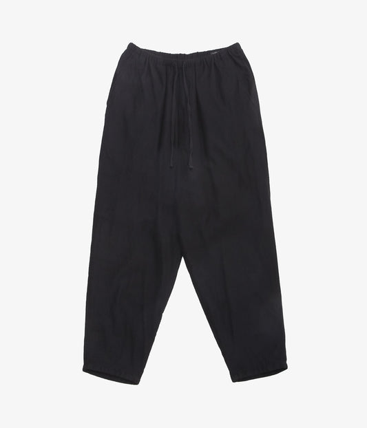 COMOLI Cashmere Silk Tapered Pants (Black)