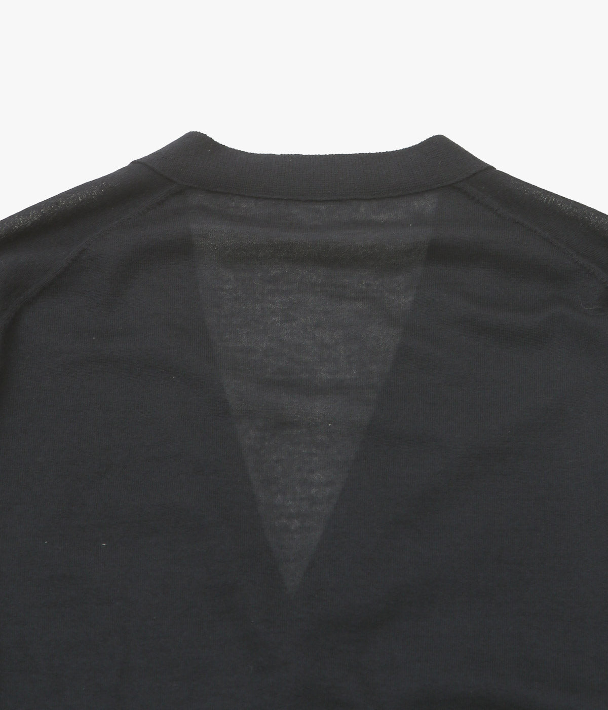 COMOLI ''カシミヤ Vネックカーディガン'' (BLACK)
