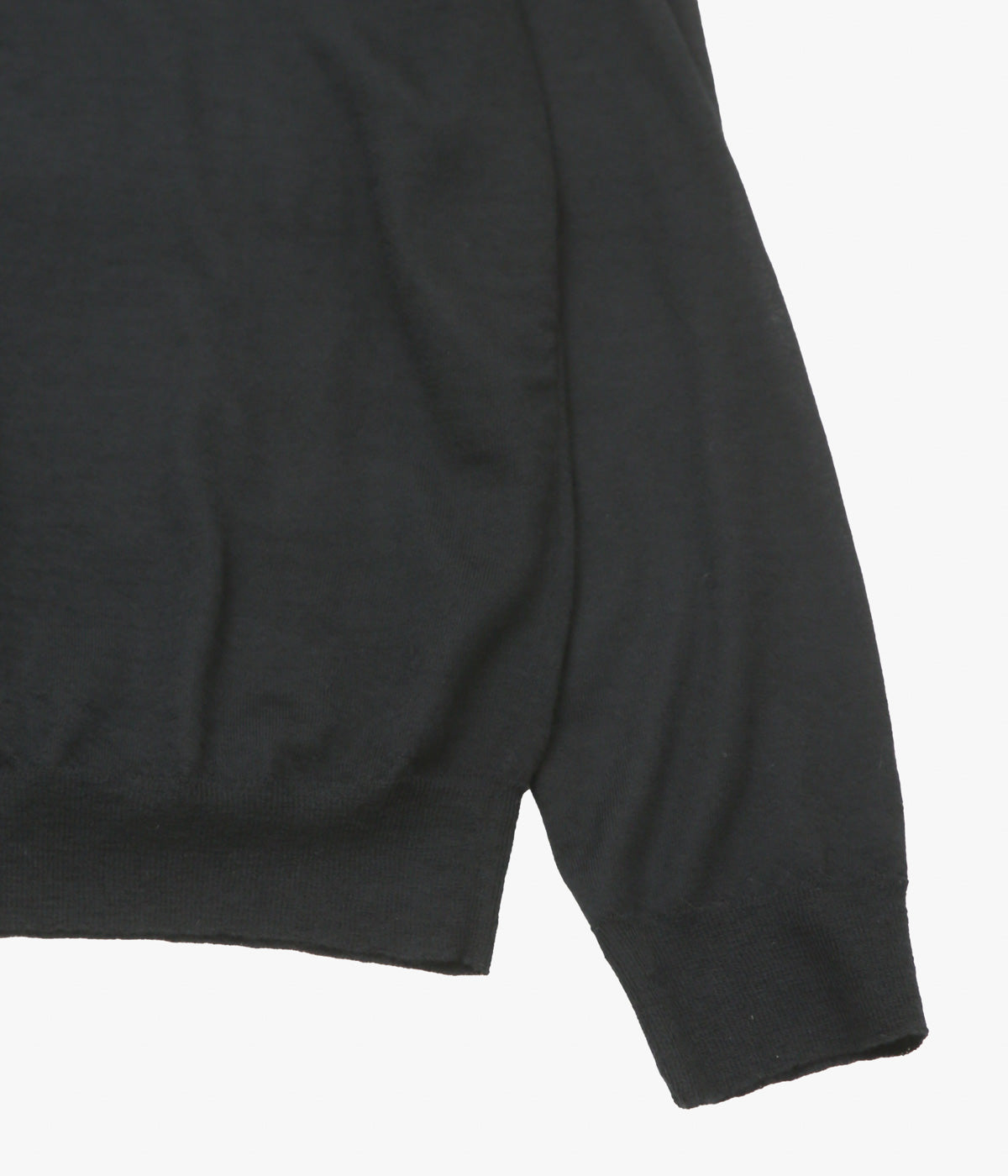 COMOLI ''カシミヤ Vネックカーディガン'' (BLACK)
